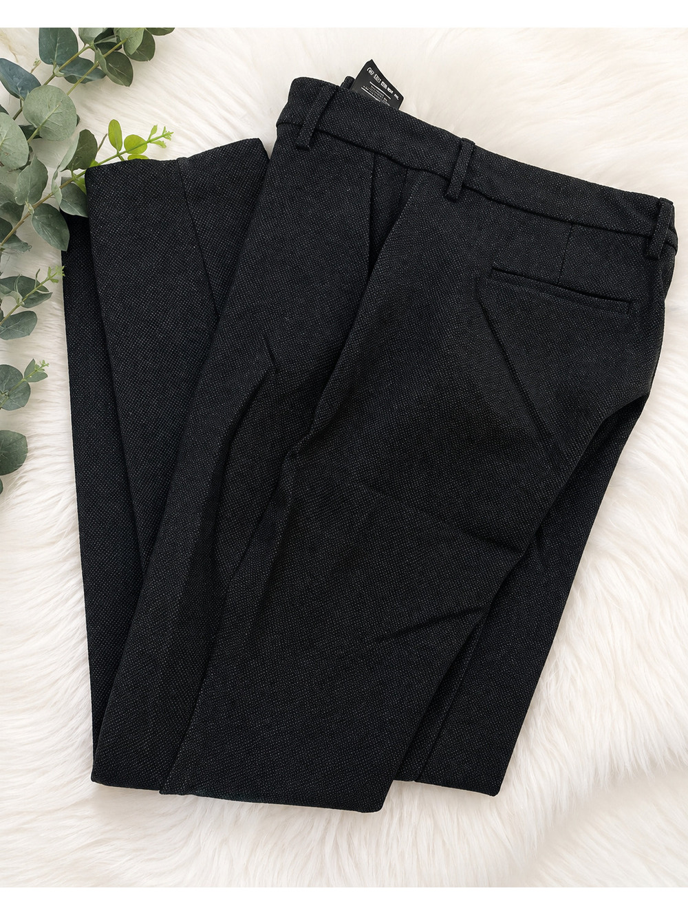 Size 12 Liverpool Black Textured Dress Pants Trousers